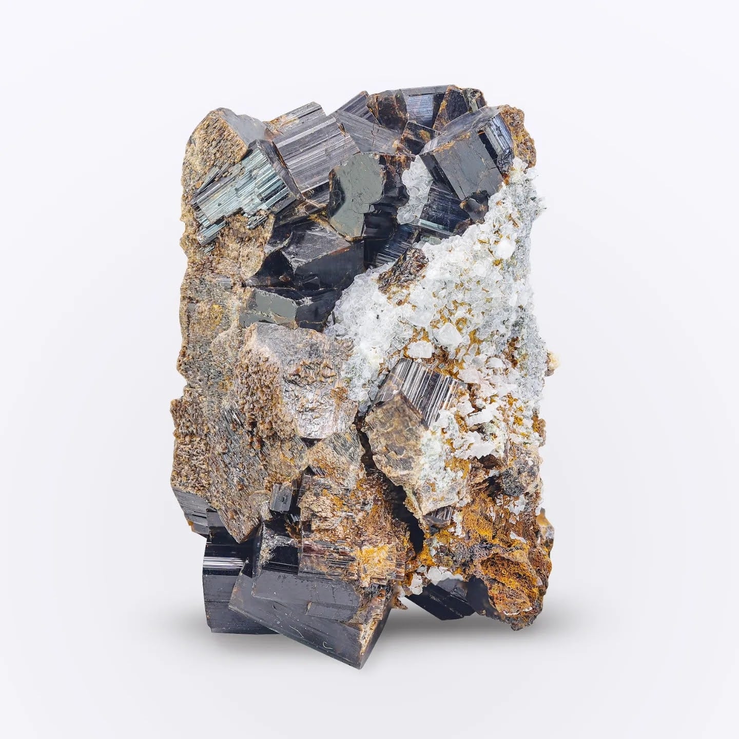 Lustrous Vesuvianite Crystals on Matrix