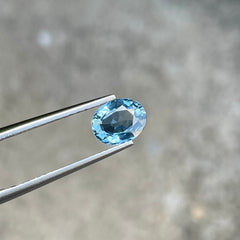 Light Blue Sapphire 1.35 Carats Oval Cut