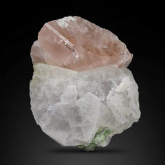 Morganite with Pollucite & Tourmaline