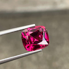 Purchase Reddish Pink Garnet 3.65 carats Cushion Cut Natural Tanzanian Gemstone