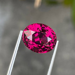 5.70 Carat Pinkish Red Garnet Stone