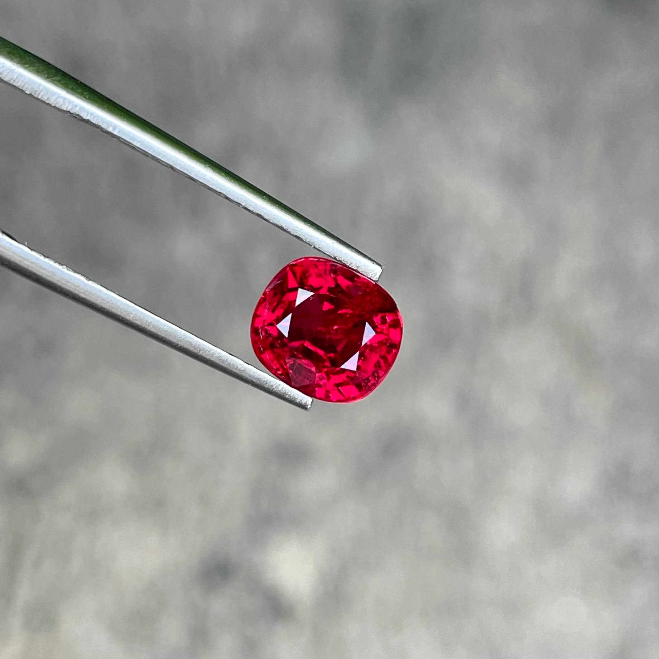 2.05 Carats Burmese Spinel Cushion Cut