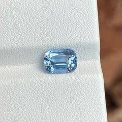 Oceanic Beauty of Deep Blue Aquamarine Gem