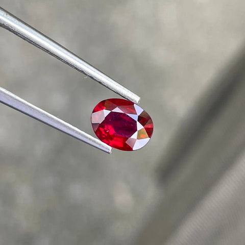 Mozambique Ruby 0.80 Carats Oval Shaped