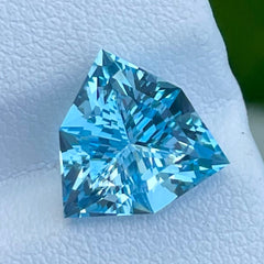 Trilliant Cut Swiss Blue Topaz 4.50 carats Natural Madagascar's Gemstone