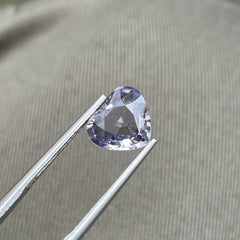 Silvery Gray Burmese Spinel 2.60 carats Heart Cut Natural Loose Gemstone