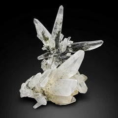 Chlorite Quartz Crystals on Matrix