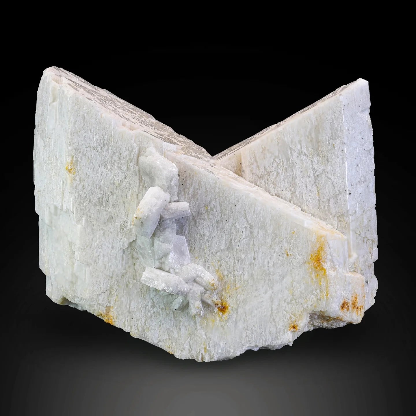 The Exfoliating Mineral Twinned Microcline Feldspar Crystal from Pakistan