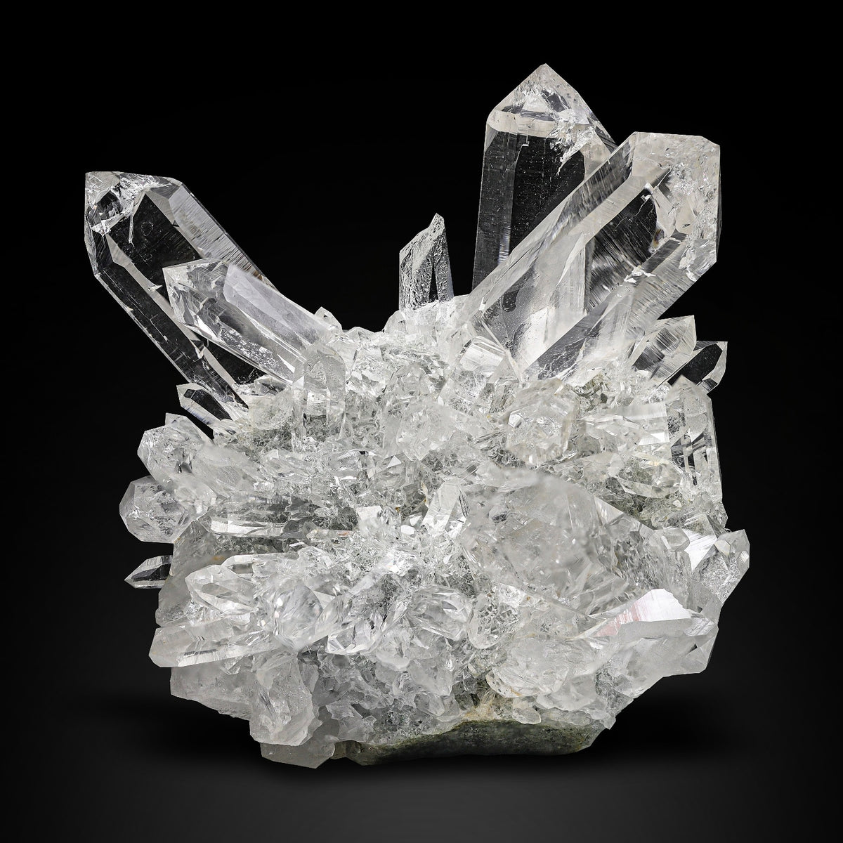 Cluster of Quartz Crystals from India