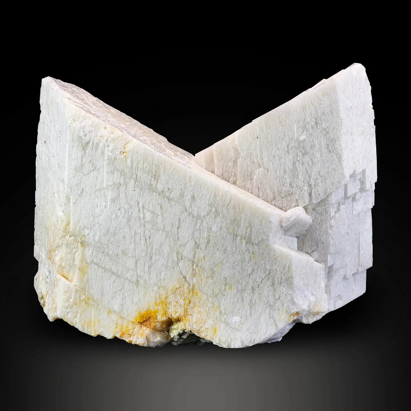 The Exfoliating Mineral Twinned Microcline Feldspar Crystal from Pakistan
