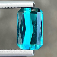 Acquire Rare Natural Indicolite Tourmaline 1.65 carats Scissor Cut Loose Afghani Gem