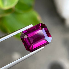  Purple Garnet 2.90 Carats Emerald Cut