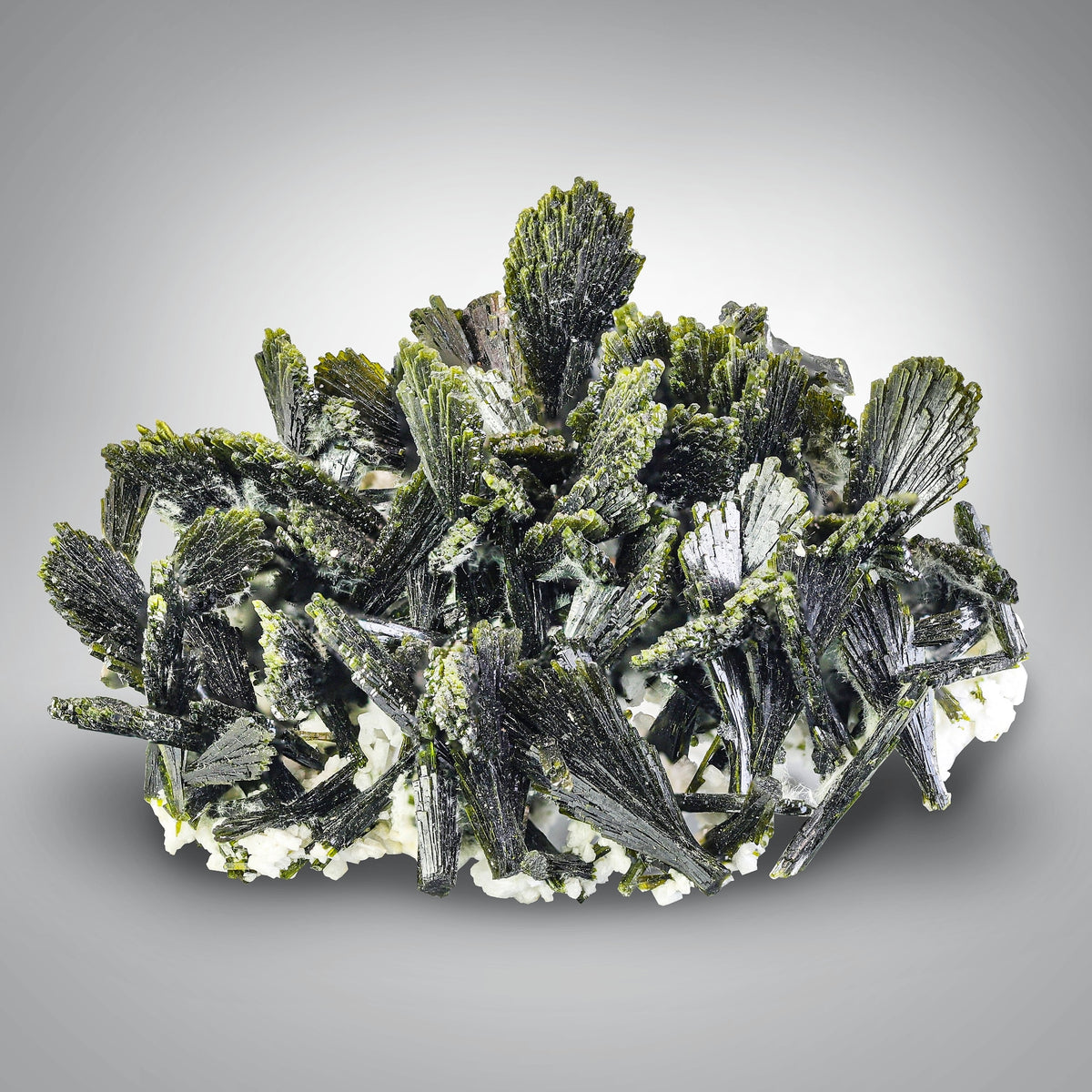 High-Quality Forest Green Epidote Crystal on Matrix from Pakistan