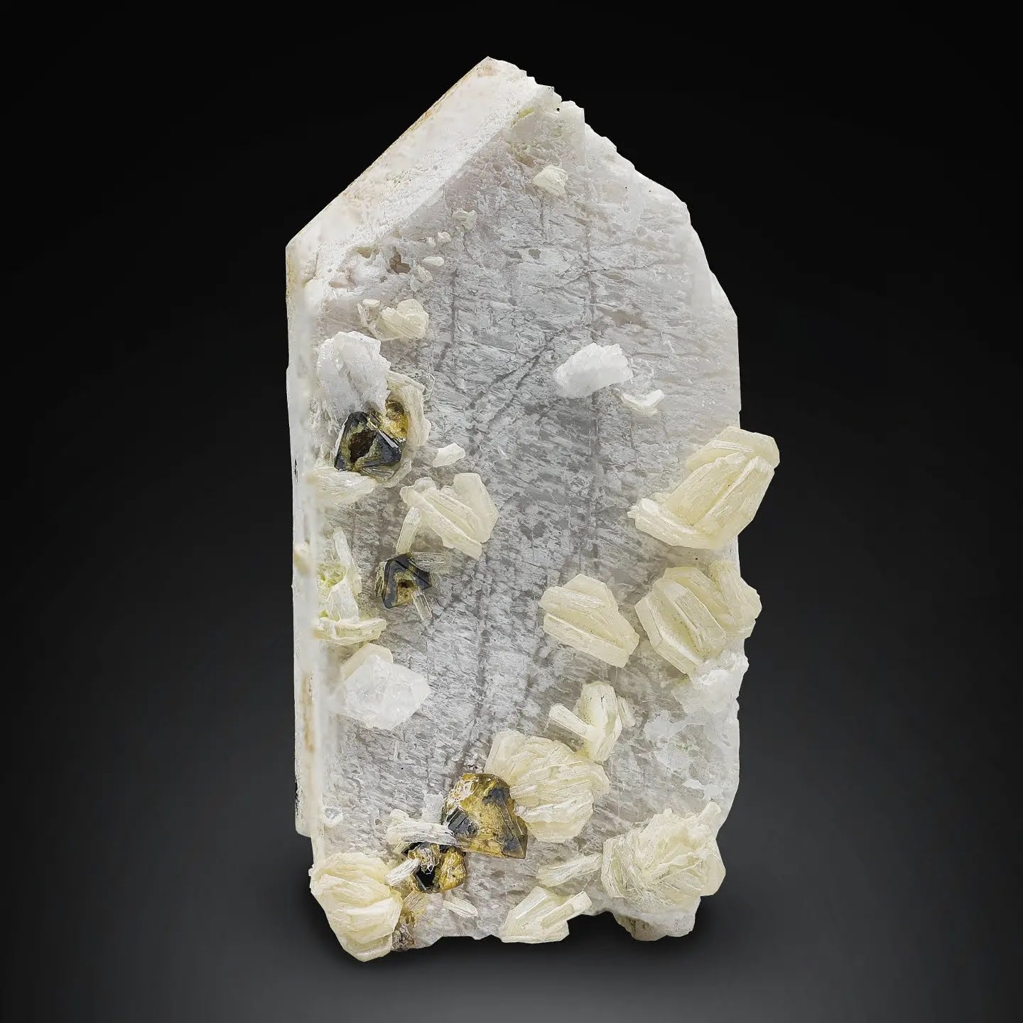 Buy Microlite on Microcline with Muscovite - at GandharaGems | Gandhara ...