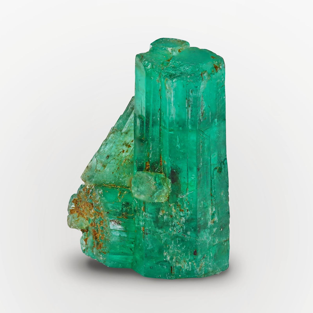 Vivid Green Emerald Crystal Cluster