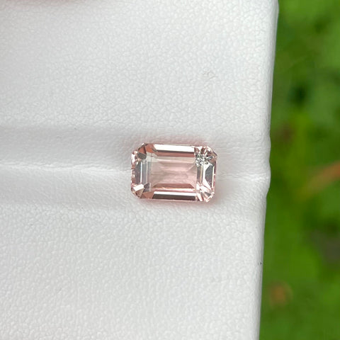 2.90 carats Emerald Cut Natural Peach Tourmaline Afghani Gemstone