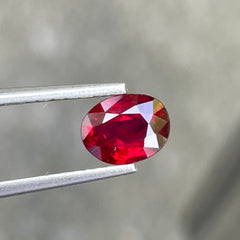 Mozambique Ruby 0.80 Carats Oval Shaped