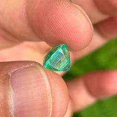 Pastel Green Cushion Emerald 3.50 Carat