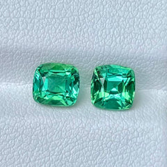 2.5 Carat Greenish Blue Tourmaline Pair