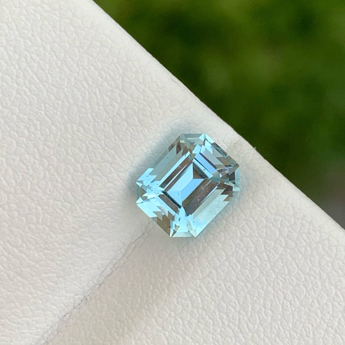 Gamin Blue Aquamarine 1.50 carats Emerald Cut Natural Pakistani Gemstone