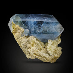 Celestite Cluster with Calcite Matrix