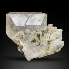 Topaz on Cleavelandite with Tourmaline