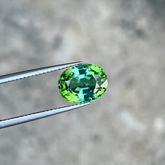 Fancy Oval Shaped Mint Green Tourmaline 4.15 carats Natural Afghani Gemstone