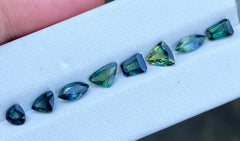 Parti Sapphire Lot 5.55 carats 8 Piece Set Natural Gemstones from Madagascar