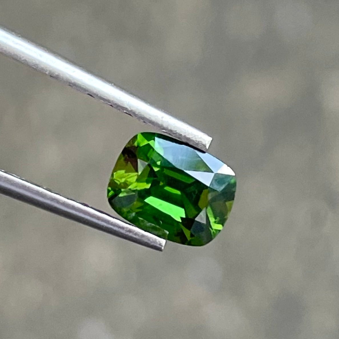 Chrome Tourmaline 0.90 carat Cushion Cut