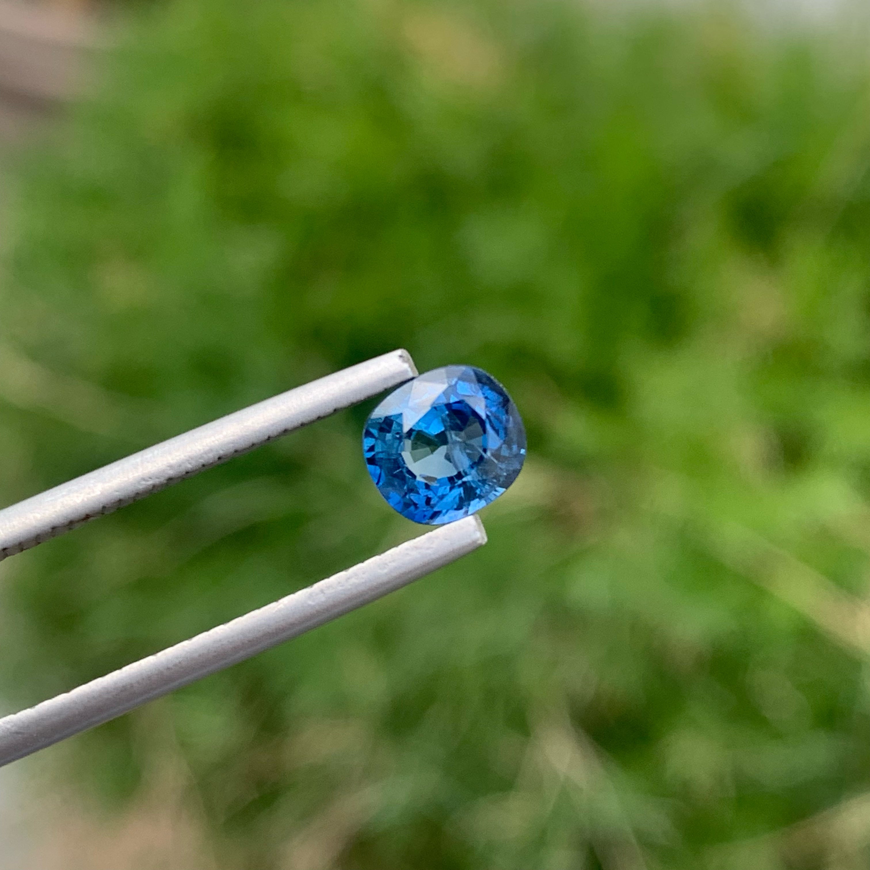 Serene Blue Sapphire 1.25 Carats Fancy Oval Cut Natural Sri Lankan Gemstone