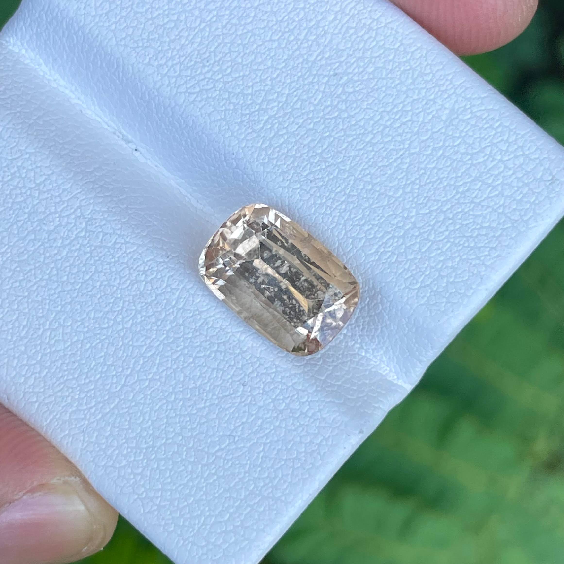 Imperial Topaz 5.75 Carats Cushion Cut