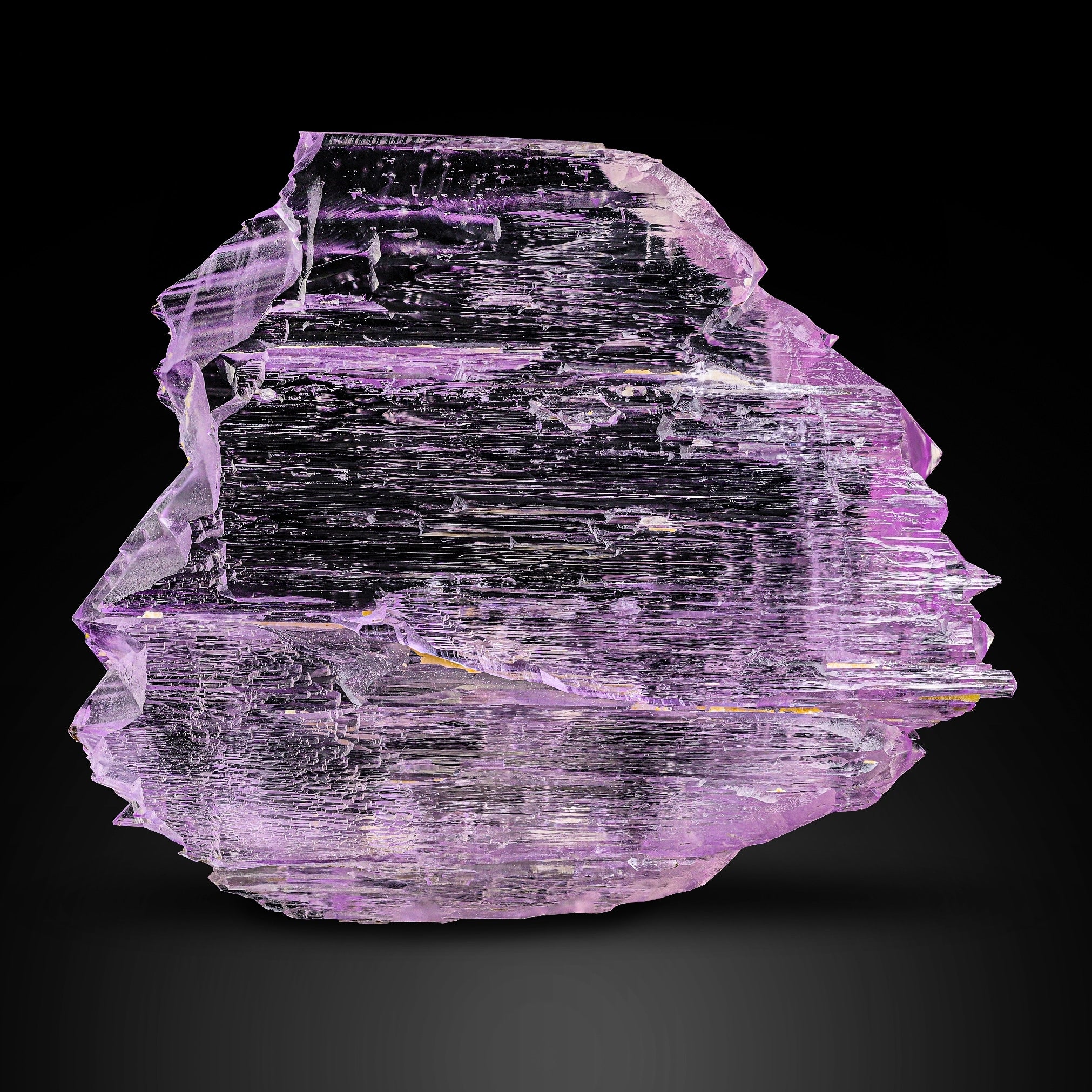Luxurious Pink Transparent Kunzite Crystal 187 grams with vivid color from Afghanistan