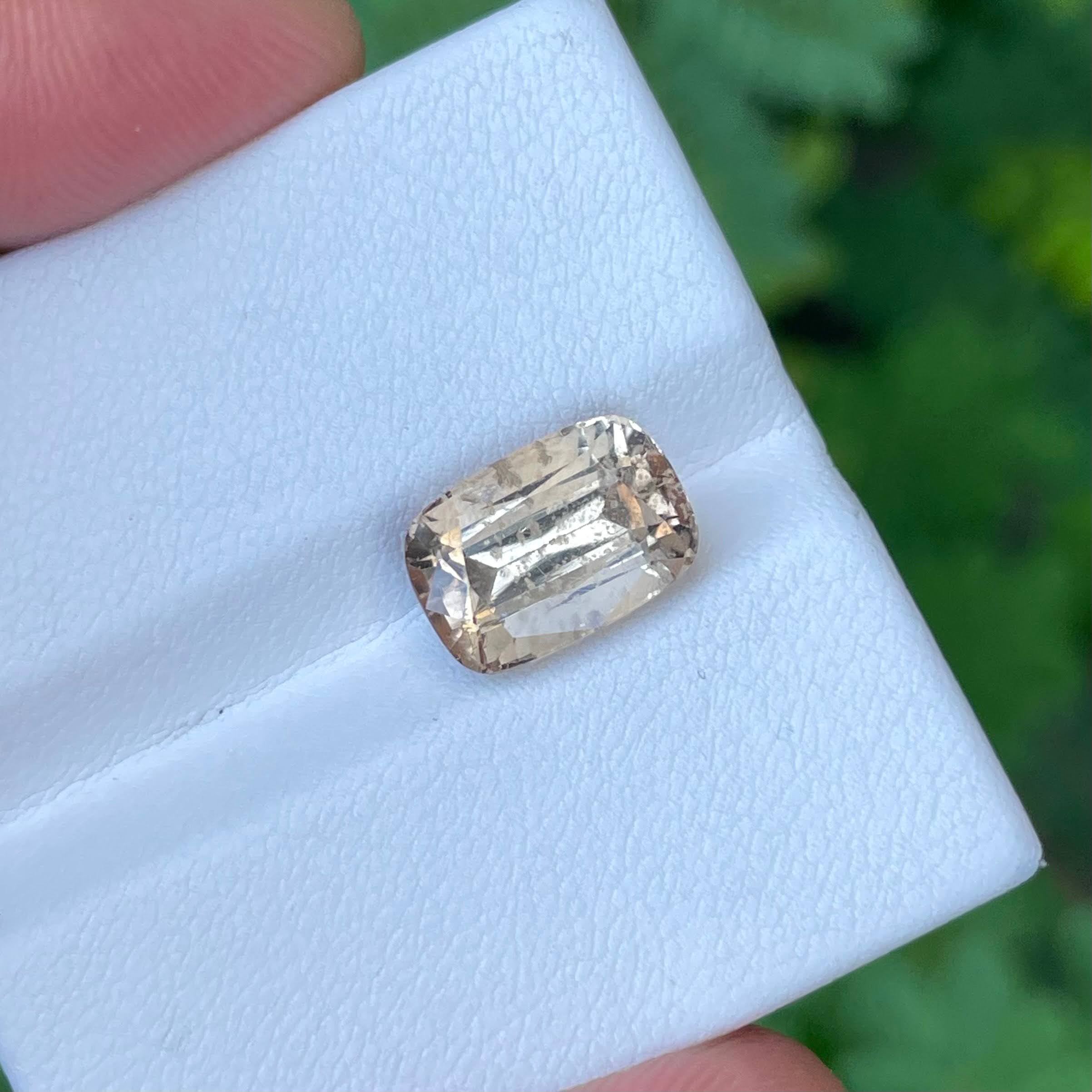 Imperial Topaz 5.75 Carats Cushion Cut