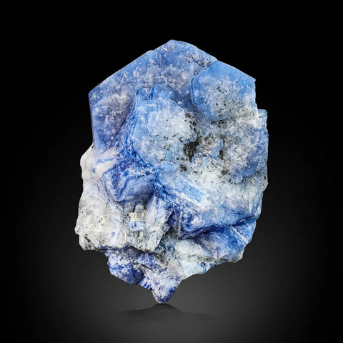 Rare Alkali-rich Blue Beryl Vorobyevite Crystal Rose from Badakhshan, Afghanistan