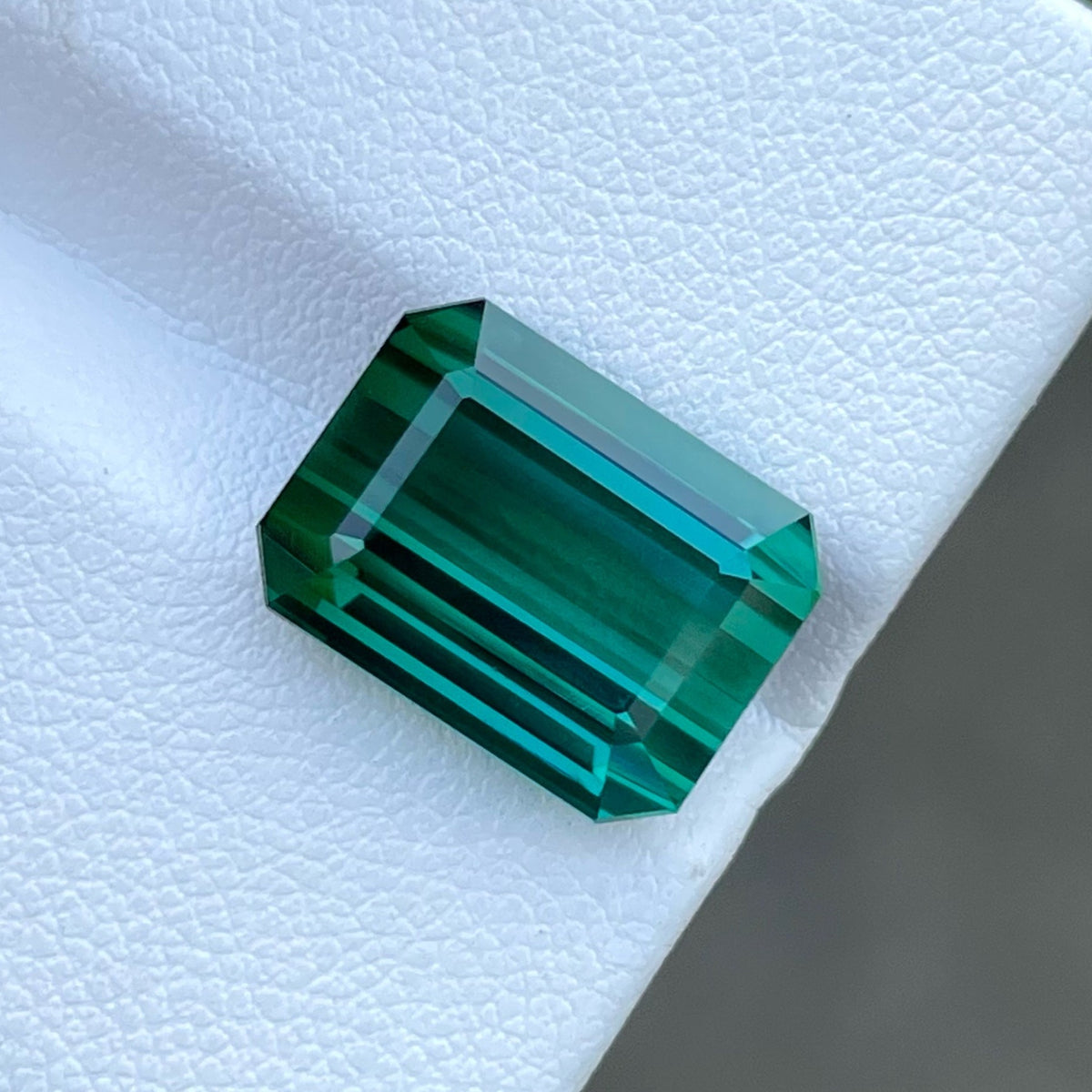Bluish Green Tourmaline 8.90 carats Emerald cut Natural Afghani Loose Tourmaline Gemstone