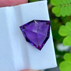 Royal Luxurious Purple Amethyst 15.85 carats Trilliant Cut Natural Brazilian Gem