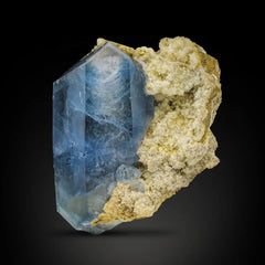 Celestite Cluster with Calcite Matrix