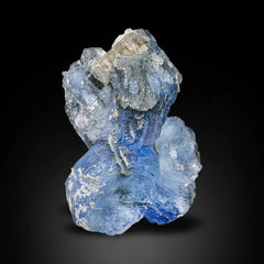 Rare Vorobyevite Blue Beryl Cluster with Bicolor Tourmaline from Afghanistan