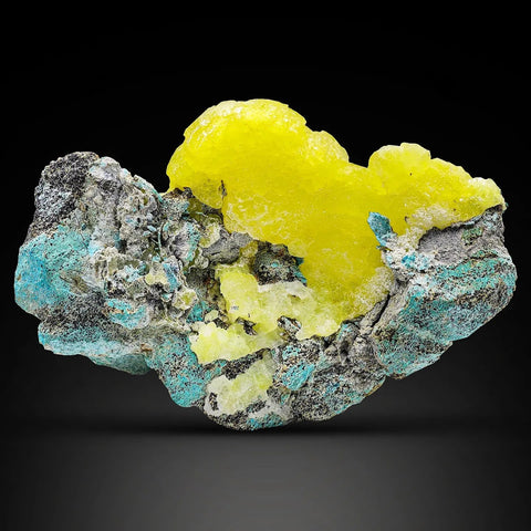 Botryoidal Brucite With Chrysocolla