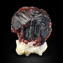 Sparkling Spessartine Garnet on Albite from Skardu, Pakistan