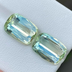 Bicolor Tourmaline Pair 16.30 carats Cushion cut Natural Nigerian Tourmaline Gems