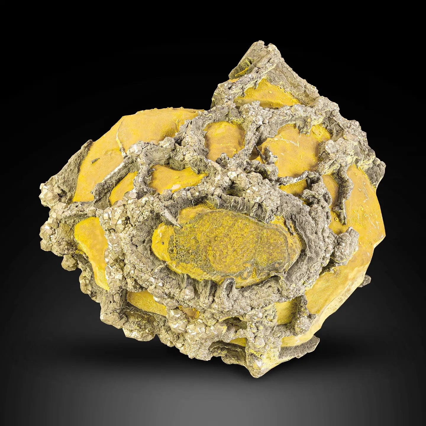 Golden Color Pyrite Crystals