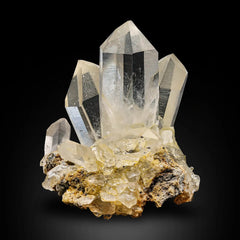 Mesmerizing Quartz Crystal Cluster on Matrix from Baluchistan, Pakistan