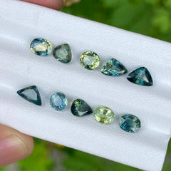 6.90 carats Natural Parti Sapphire Gemstones