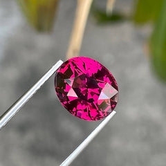 6.27 Carat Pinkish Red Garnet Stone