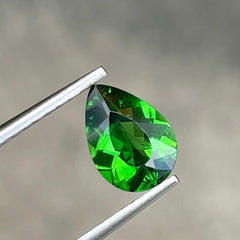 Chrome Tourmaline 1.35 carats Pear Cut