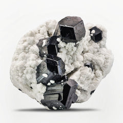 Schorl Black Tourmaline with Albite