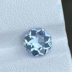 Celestial Fancy Cut Aquamarine 1.85 carats Round Shaped Natural Pakistani Gemstone