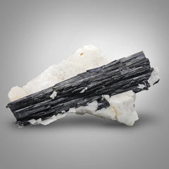 Schorl Black Tourmaline with Albite