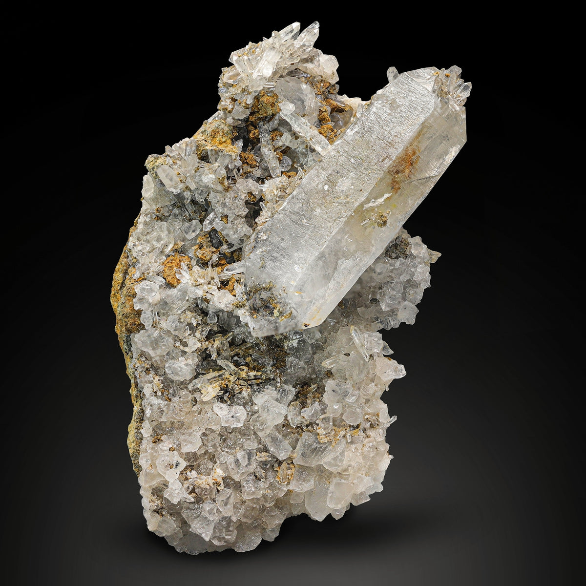 Rare Petroleum Quartz Doubly Terminated Crystal on Matrix from Pakistan